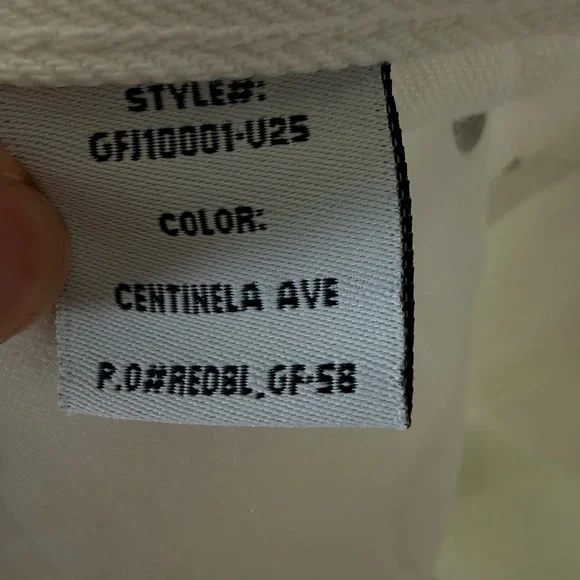 NWT GRLFRND The Graham High Rise Straight Denim Jean Centinela Ave White Size 28 - Picture 6 of 7